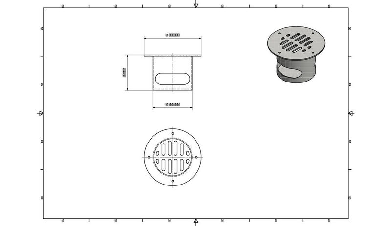 Stainless Steel Circular Floor Vent For Vans