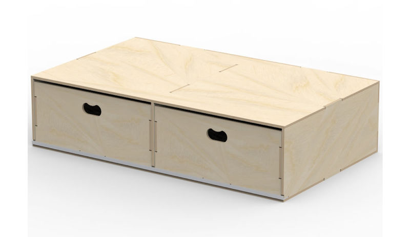 Vl200 C Van Guard Birch Plywood Van Floor Twin Storage Drawers